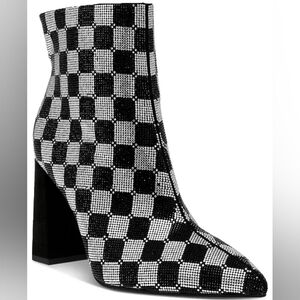 NWB Wild Pair Ingridd Pointed Toe‎ Bling Dress Booties Size 5